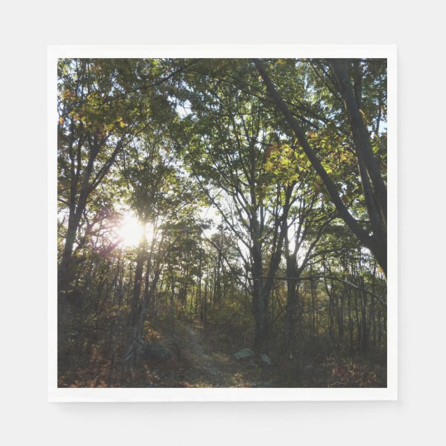 Serviette En Papier Automne Matin au Parc national de Shenandoah (Devant)