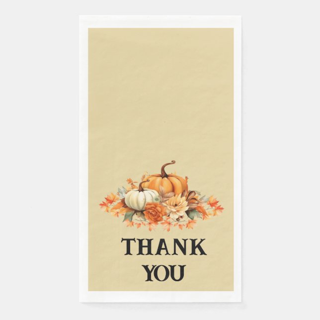 Serviette En Papier Automne Rustique (Devant)