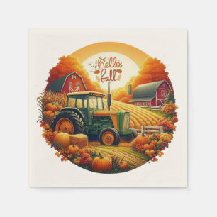 Serviette En Papier Automne rustique/vintage sur la ferme