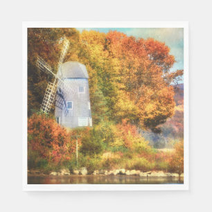 Serviette En Papier Automne Sur La Rivière Connecticut