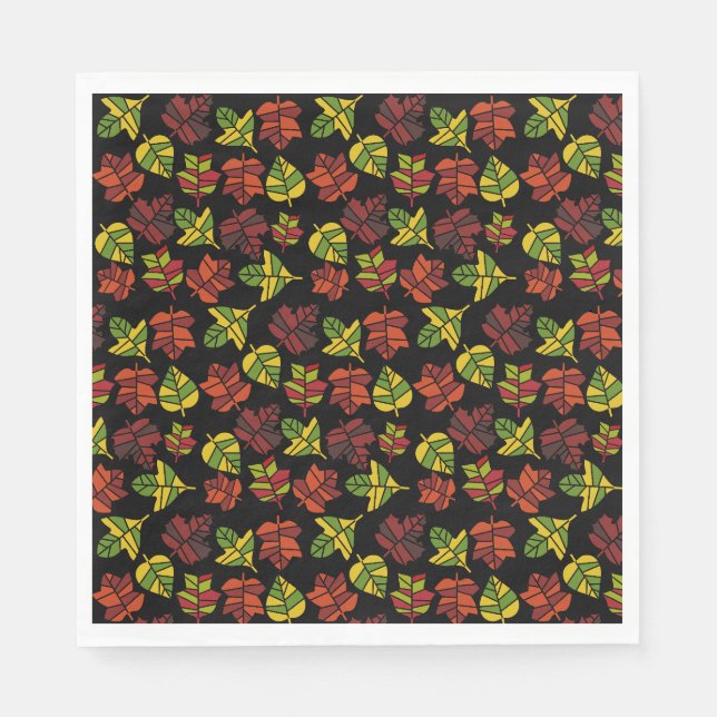 Serviette En Papier Automne Transition de la nature (Devant)