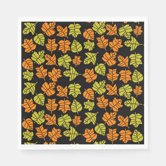Serviette En Papier Automne Transition de la nature (Devant)