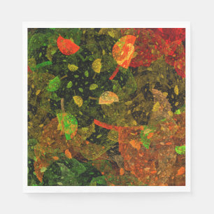Serviette En Papier Autumn colorful decorative design