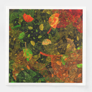 Serviette En Papier Autumn colorful decorative design