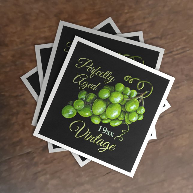 Serviette en papier aux raisins (Créateur téléchargé)