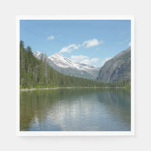Serviette En Papier Avalanche Lake dans le parc national de Glacier