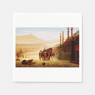 Serviette En Papier Ave César de Jean-Léon Gérôme