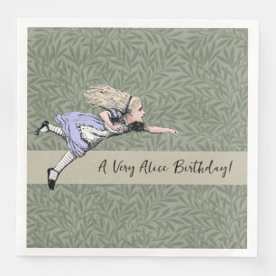 Serviette En Papier Aventure de Alice au pays des merveilles volante T