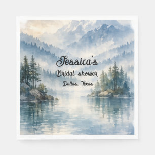 Serviette En Papier Aventure de montagne Bohème Lac Enterrement de vie