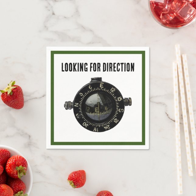 Serviette En Papier Aventure de navigation de survie de la boussole mi (En situation)