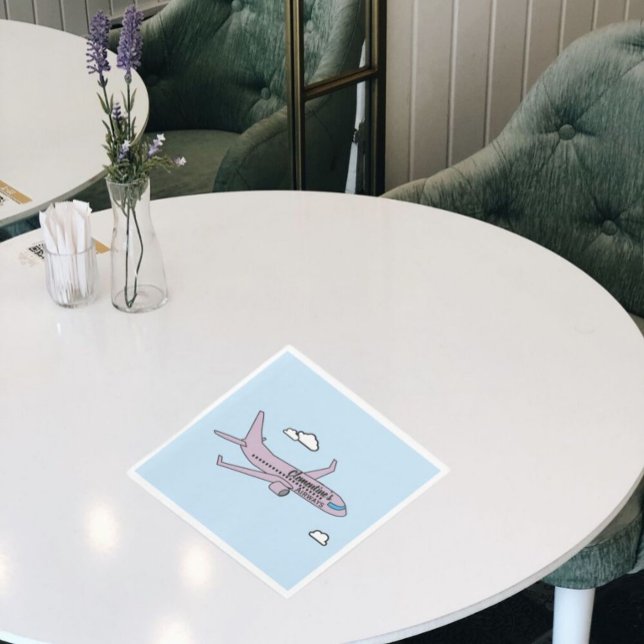 Serviette En Papier Avion personnalisable  (Créateur téléchargé)
