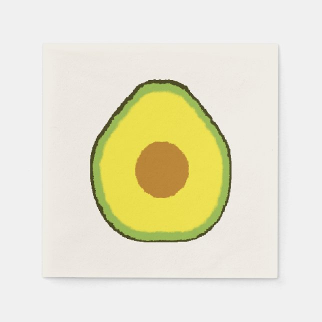Serviette En Papier Avocado (Devant)