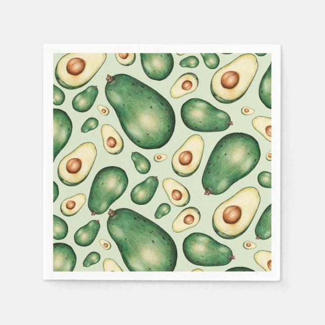 Serviette En Papier Avocado (Devant)