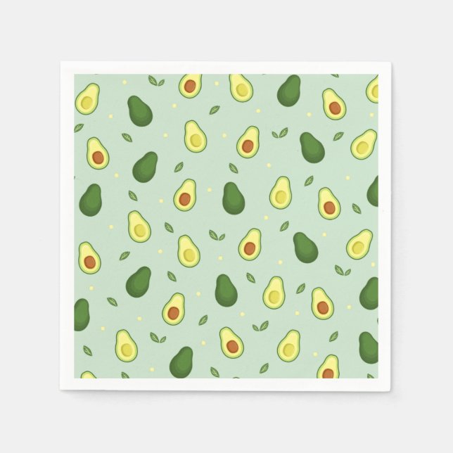 Serviette En Papier Avocado Saint-Guacamole Baby shower vert Anniversa (Devant)