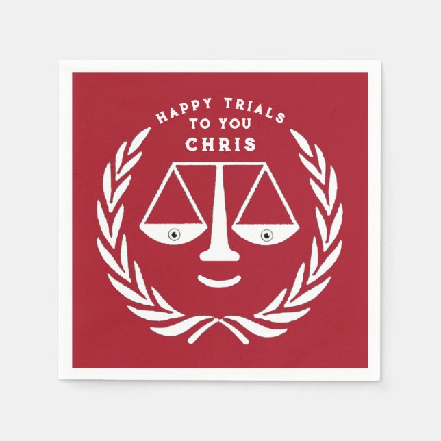 Serviette En Papier Avocat de la Faculté de droit Napkins (Devant)