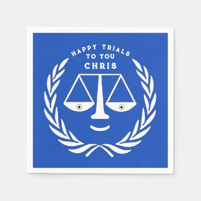 Serviette En Papier Avocat de la Faculté de droit Napkins (Devant)