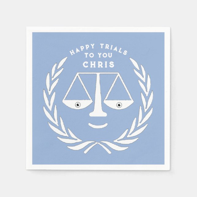 Serviette En Papier Avocat de la Faculté de droit Napkins (Devant)