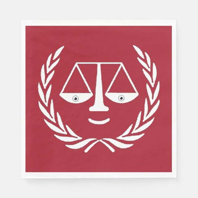 Serviette En Papier Avocat Droit École de Graduation Party Napkins (Devant)