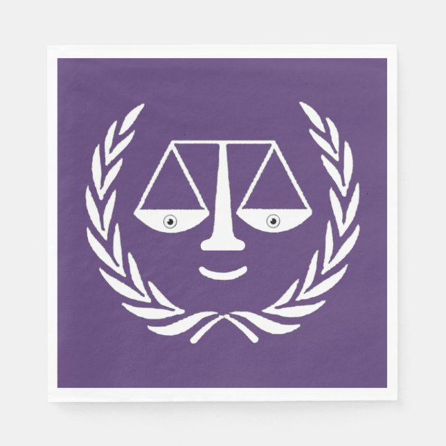 Serviette En Papier Avocat Droit École de Graduation Party Napkins (Devant)