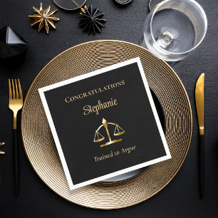 Serviette En Papier Avocat   Scales juridiques du procureur formés à l