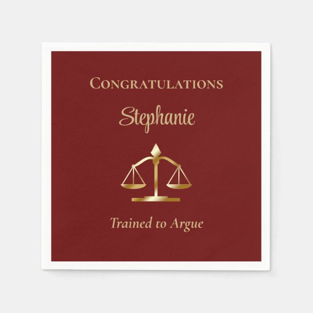 Serviette En Papier Avocat | Scales juridiques du procureur formés à l (Devant)