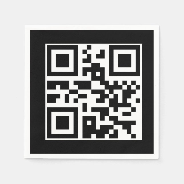 Serviette En Papier Avoir un bon code QR de jour (Devant)