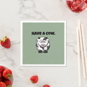 Serviette En Papier Avoir une vache, drôle Dairy Vache dessin de jeu d