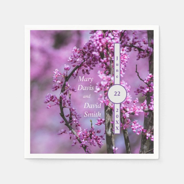 Serviette En Papier Avondale Redbud Art (Devant)