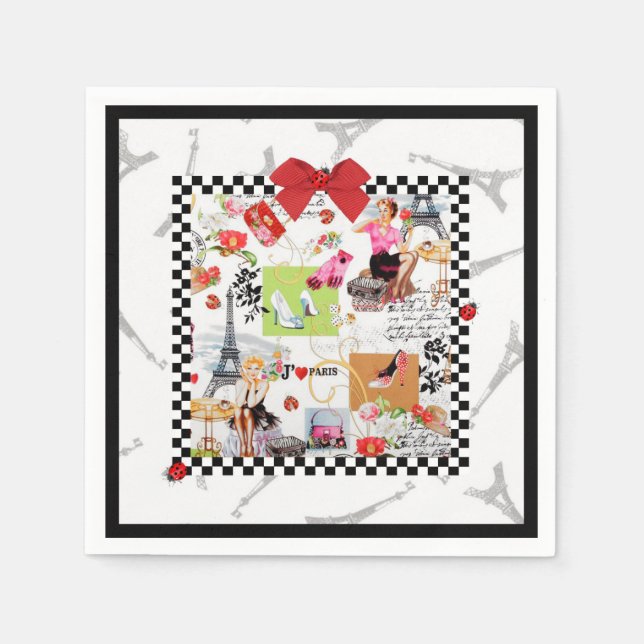 Serviette En Papier Avril à Paris 1er (Devant)