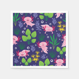 Serviette En Papier Axolotl