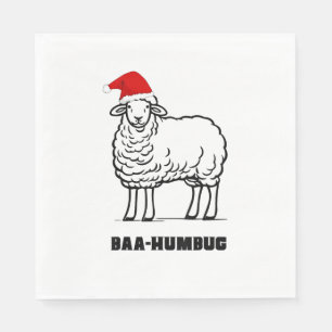 Serviette En Papier Baa-Humbug Noël-Mouton Funny Mignon Fermier Anima