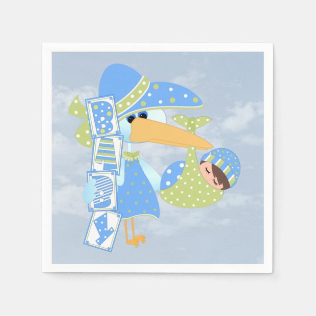 Serviette En Papier Baby1Standard Cocktail serviettes (Devant)