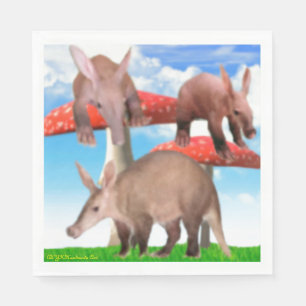 Serviette En Papier Baby Aardvarks, serviettes de fête pour enfants