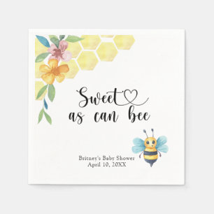 Serviette En Papier Baby Bee - doux comme peut être