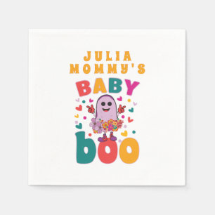 Serviette En Papier Baby Boo Octobre Nouveau-né Pastel Ghost Hallowen