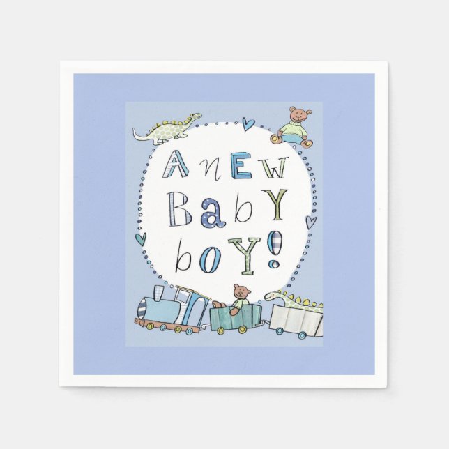 Serviette En Papier Baby Boy (Devant)