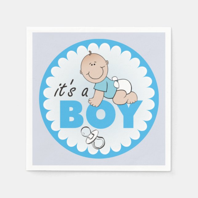 Serviette En Papier Baby Boy (Devant)