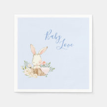 Baby Boy Blue Script mignon Baby shower adorable