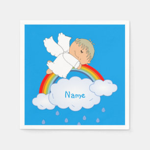 Serviette En Papier Baby Boy Douche Anniversaire Soirée mignonne Angel