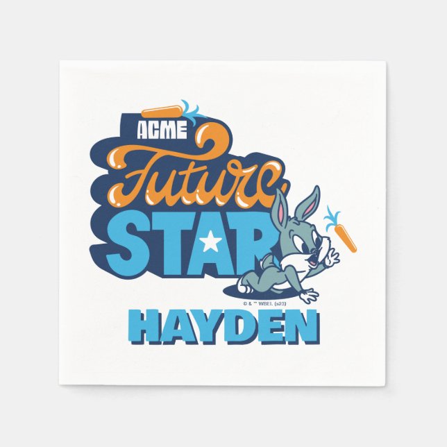 Serviette En Papier Baby BUGS BUNNY™ - Future Star (Devant)