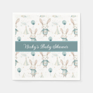 Serviette En Papier Baby Bunny Baby shower personnalisé