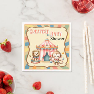 Serviette En Papier Baby Circus