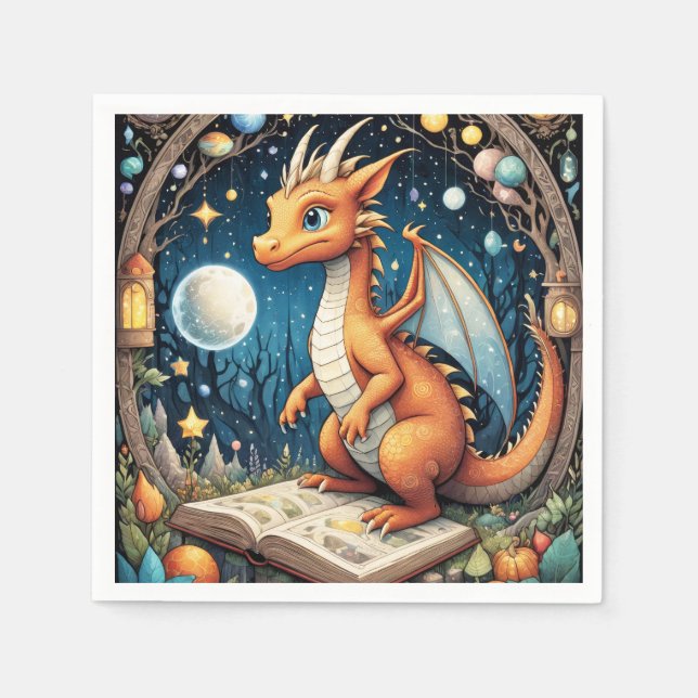 Serviette En Papier Baby Dragon (Devant)