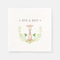 Baby Giraffe Personnalisée C'est un garçon