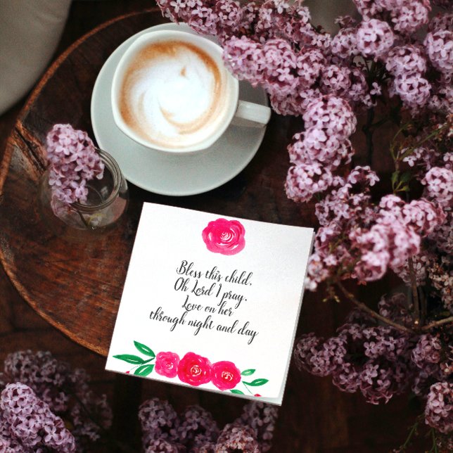 Serviette En Papier Baby Girl Christening (Créateur téléchargé)