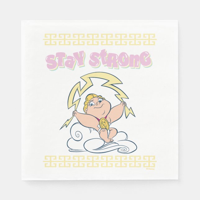 Serviette En Papier Baby Hercules - Stay Strong Napkins (Devant)
