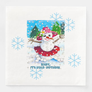Serviette En Papier Baby It's Cold Outside! Party Supplies