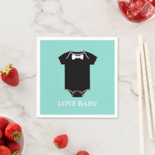Serviette En Papier BABY Little Man Tuxedo ShowParty