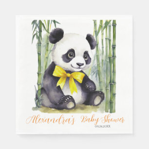 Serviette En Papier Baby Panda Baby shower neutre pour les femmes