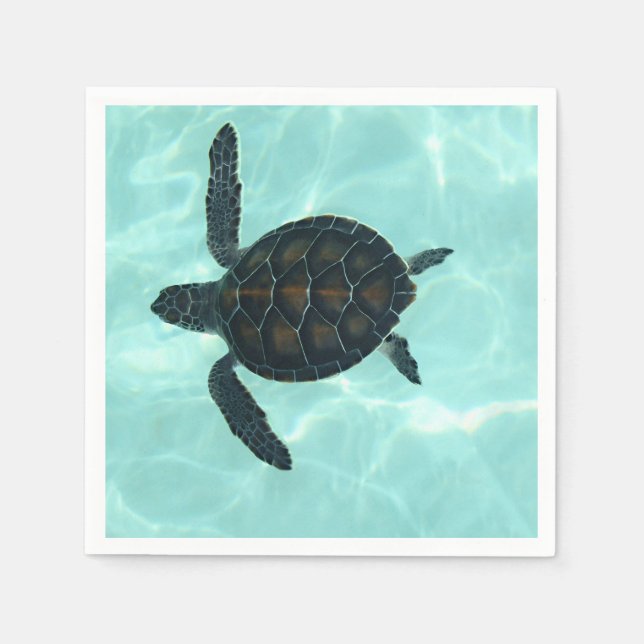 Serviette En Papier Baby sea Turtle (Devant)
